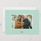 Bold Mint Retro Script Frohe Weihnachten 2 Foto (Rückseite)