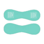 Bold Modern 3 White On Aqua Baseball (Paneele)