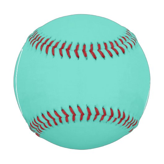Bold Modern 3 White On Aqua Baseball (Vorderseite)