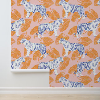 Bold Modern Big Cat Tiger Tapete