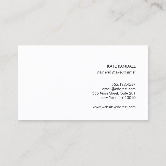 Bold Modern Brown Gold Paint Spritzer Visitenkarte (Rückseite)