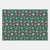 Bold Modern Checked Christmas Geschenkpapier Set (Vorderseite 3)