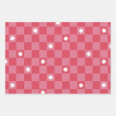 Bold Modern Checked Christmas Geschenkpapier Set (Vorderseite)