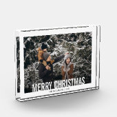 Bold Modern Christmas Holiday Foto Block (Links)
