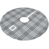 Bold Modern Christmas Holiday Kariert Tree Skirt Polyester Weihnachtsbaumdecke (Schrägansicht)