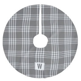 Bold Modern Christmas Holiday Kariert Tree Skirt Polyester Weihnachtsbaumdecke