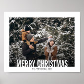 Bold Modern Christmas Holiday Poster Print (Vorne)