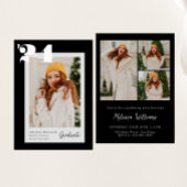 Bold Modern Class of 2024 4 Fotos Abschluss Einladung