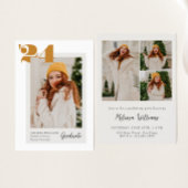 Bold Modern Class of 2024 4 Fotos Abschluss Einladung