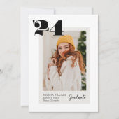 Bold Modern Class of 2024 4 Fotos Abschluss Einladung (Vorderseite)