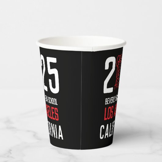 Bold Modern Class of 2025 Abschluss Pappbecher (Rechts)