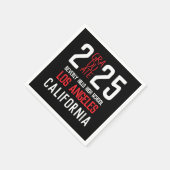 Bold Modern Class of 2025 Abschluss Serviette (Ecke)