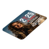 Bold Modern Class of 2025 Foto Abschluss Magnet (Linke Seite)