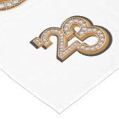 Bold Modern Coffee Latte Gold 2023 Grad Abschluss Kurzer Tischläufer (Ecke)