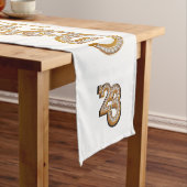 Bold Modern Coffee Latte Gold 2023 Grad Abschluss Kurzer Tischläufer (Beispiel)