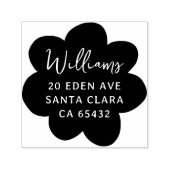 Bold Modern Daisy Blume Rücksendeadresse Permastempel (Design)