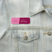 Bold Modern Feminine Pink Beruflich Company Namensschild (Beispiel)