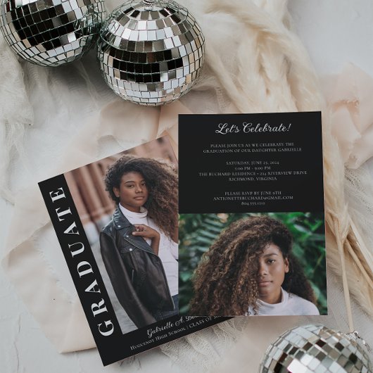 Bold Modern Foto Ankündigung Party laden