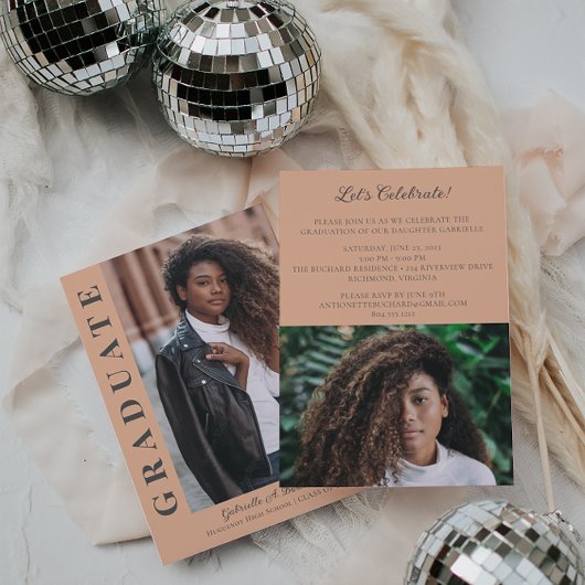 Bold Modern Foto Ankündigung Party laden