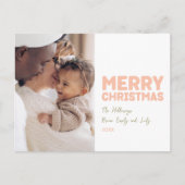 Bold Modern Frohe Weihnachten Ein Foto (Vorderseite)