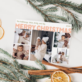 Bold Modern Frohe Weihnachten Fünf Foto