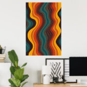 Bold Modern Geometric Abstrakt Art Poster (Heimbüro)