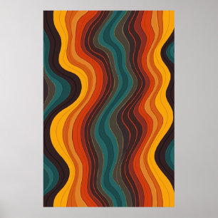 Bold Modern Geometric Abstrakt Art Poster