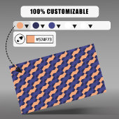 Bold Modern Geometric Interlocking Pattern  Visitenkarte