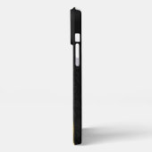 BOLD MODERN GOLD BLACK DAMASK iPhone HÜLLE (Linke Seite)