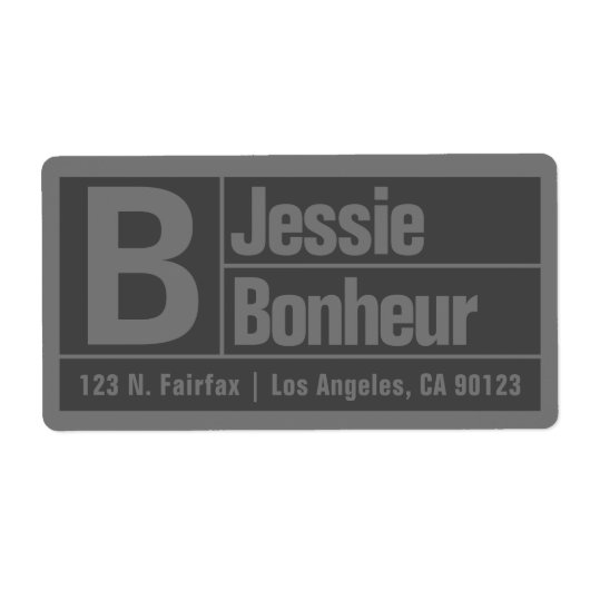 Bold & Modern Large Schriftart | Dunkelgraue Rückk (Vorne)