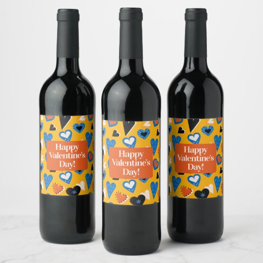Bold Modern Love Bottle Sticker Weinetikett (Flaschen)