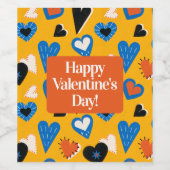 Bold Modern Love Bottle Sticker Weinetikett (Einzelnes Label)