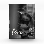 Bold & Modern Love Couple Photo Block (Vorderseite)
