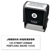 Bold Modern Personal Return Address Permastempel (Beispiel)