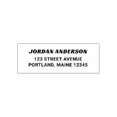 Bold Modern Personal Return Address Permastempel (Design)