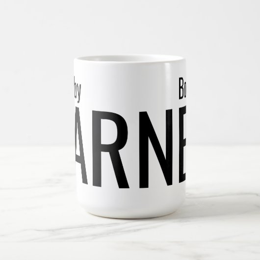 Bold Modern Personalized Name Kaffeetasse (Mittel)