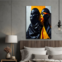 Bold Modern Portraits Abstrakt Geometric Art