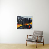 Bold Modern Portraits Abstrakt Geometric Art Wandteppich (Beispiel (Horizontal))