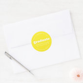 BOLD MODERN RETRO GRADUATE | ABSCHLUSS STICKER (Umschlag)