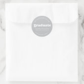 BOLD MODERN RETRO GRADUATE | ABSCHLUSS STICKER (Tasche)
