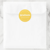 BOLD MODERN RETRO GRADUATE | ABSCHLUSS STICKER (Tasche)