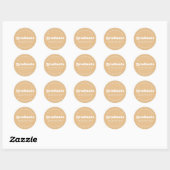 BOLD MODERN RETRO GRADUATE | ABSCHLUSS STICKER (Blatt)