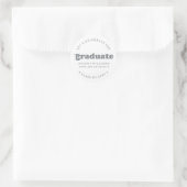 BOLD MODERN RETRO GRADUATE | ABSCHLUSS STICKER (Tasche)