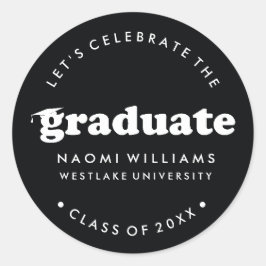 BOLD MODERN RETRO GRADUATE | ABSCHLUSS STICKER