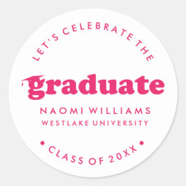 BOLD MODERN RETRO GRADUATE | ABSCHLUSS STICKER