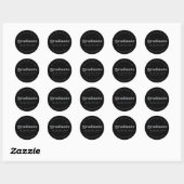 BOLD MODERN RETRO GRADUATE | ABSCHLUSS STICKER (Blatt)