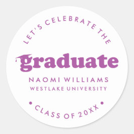 BOLD MODERN RETRO GRADUATE | ABSCHLUSS STICKER