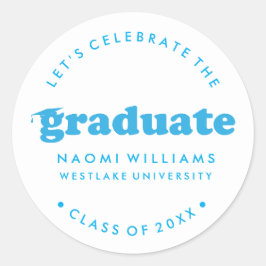 BOLD MODERN RETRO GRADUATE | ABSCHLUSS STICKER