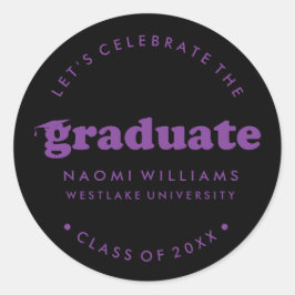 BOLD MODERN RETRO GRADUATE | ABSCHLUSS STICKER