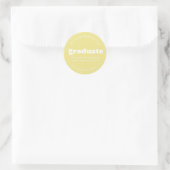 BOLD MODERN RETRO GRADUATE | ABSCHLUSS STICKER (Tasche)